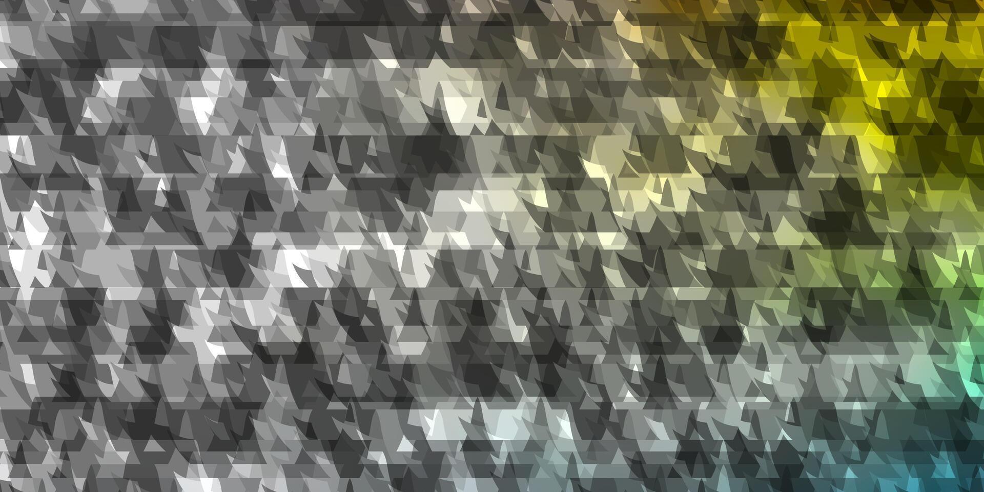 Light Multicolor background with lines, triangles. vector