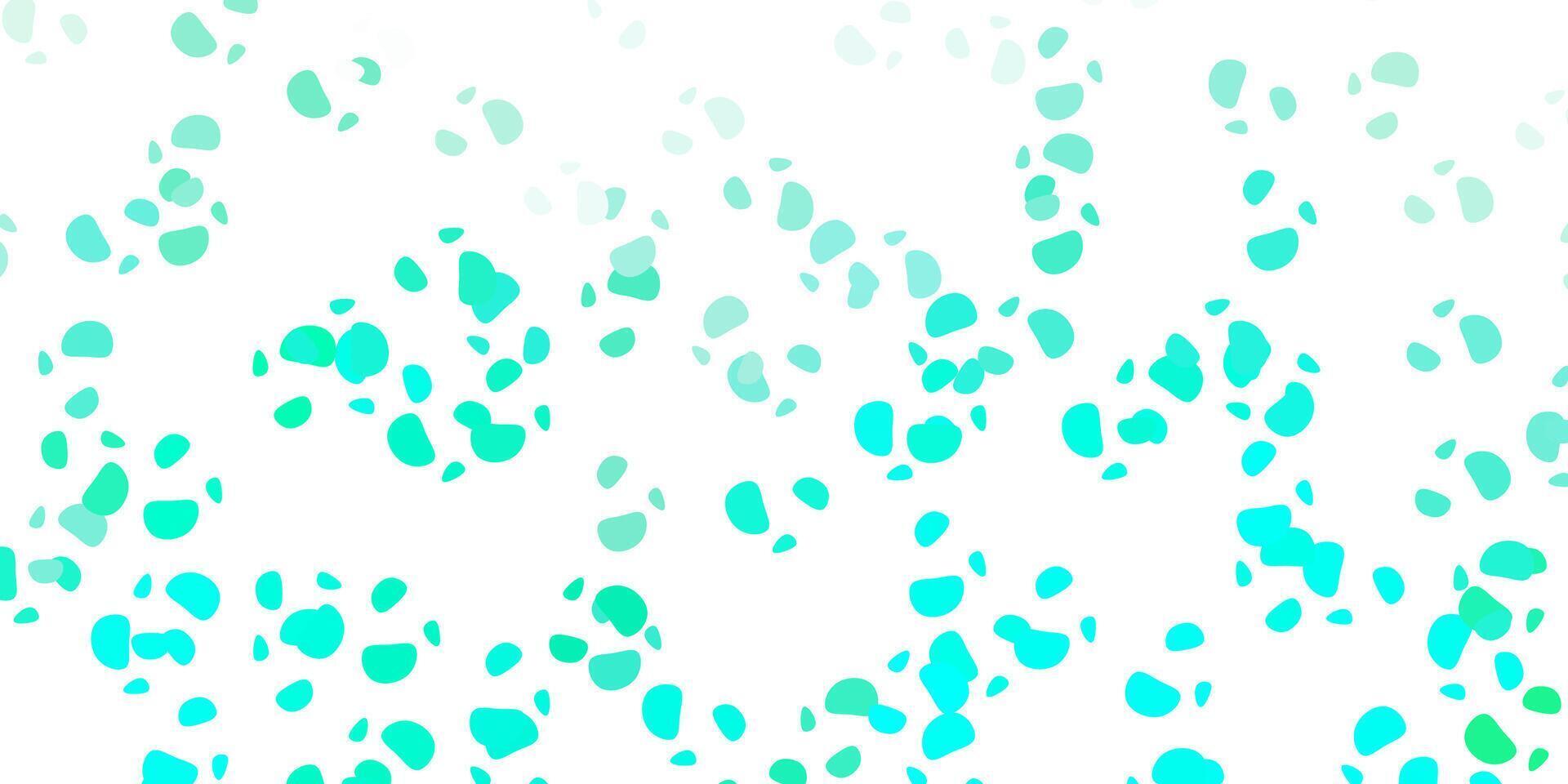 Light green pattern with abstract shapes. vector