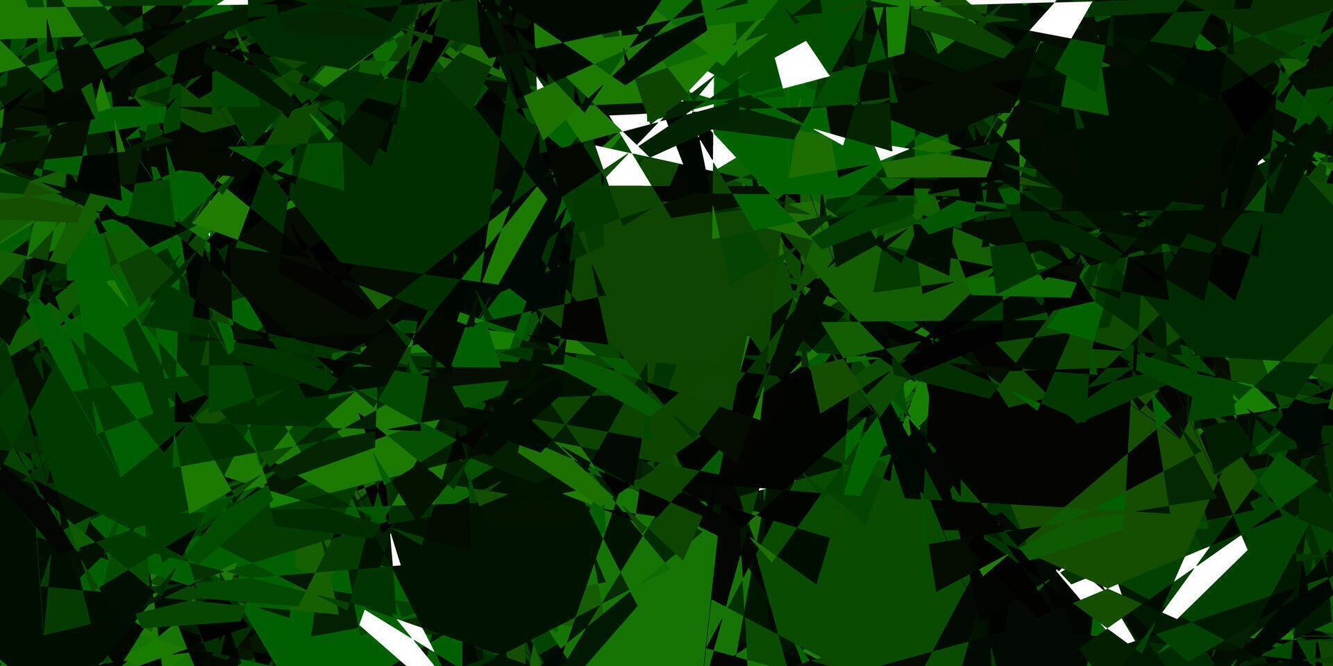 Light Green background with triangles. vector