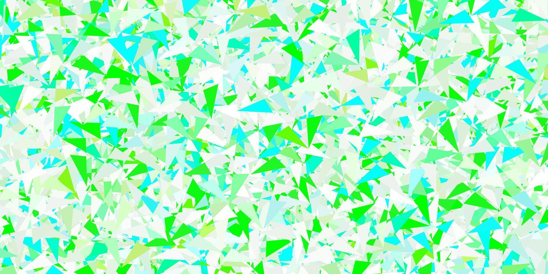 Light green template with triangle shapes. vector