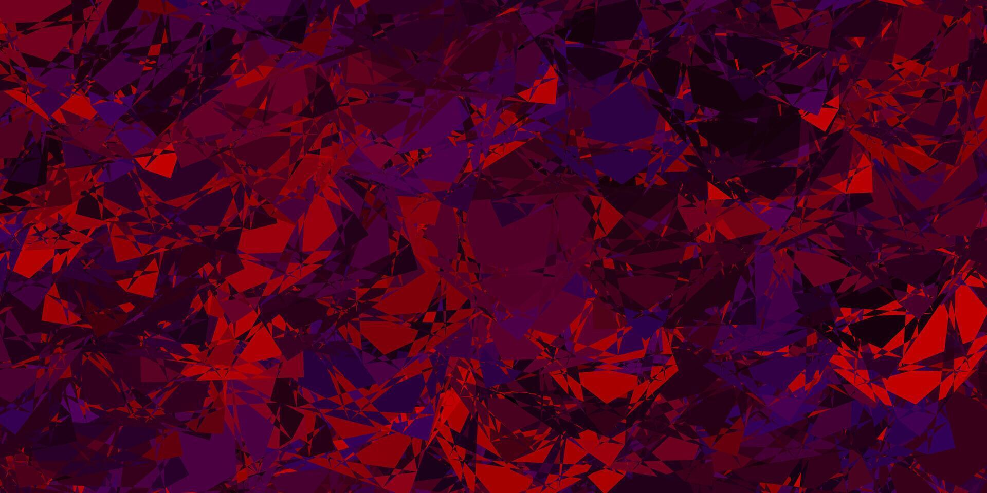 Dark Blue, Red background with triangles. vector