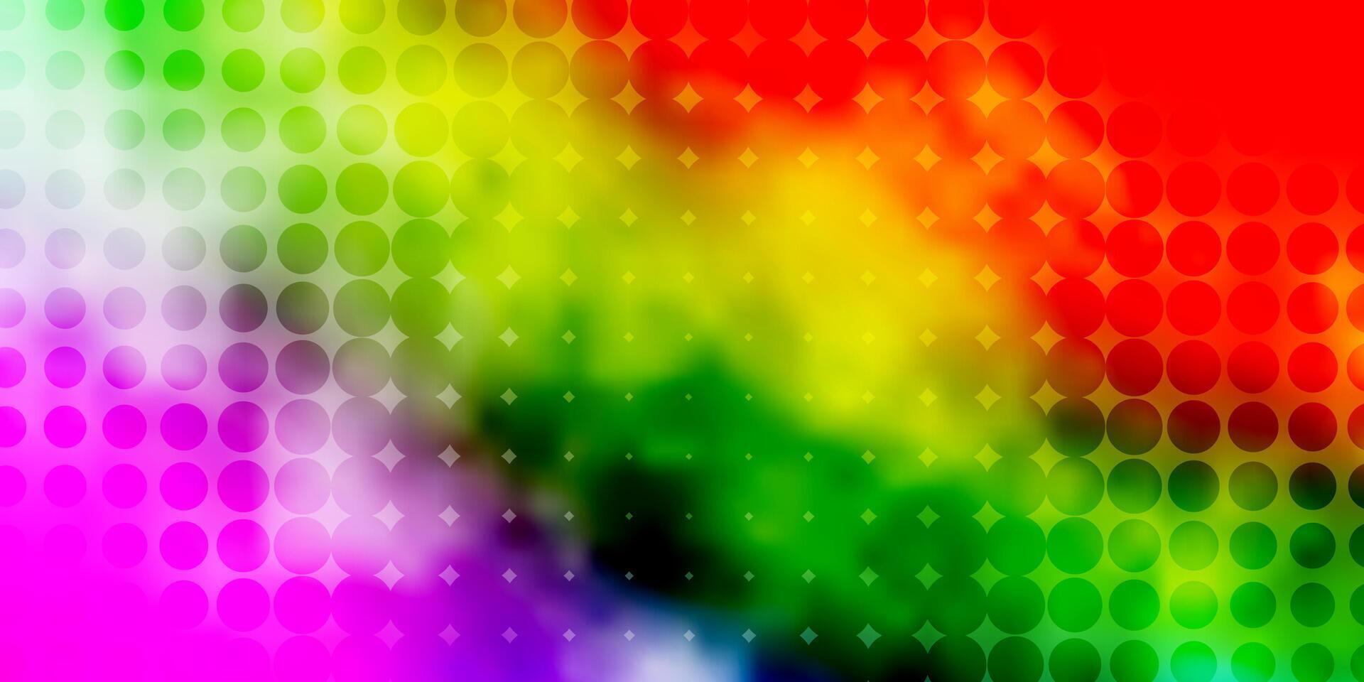 Light Multicolor template with circles. vector