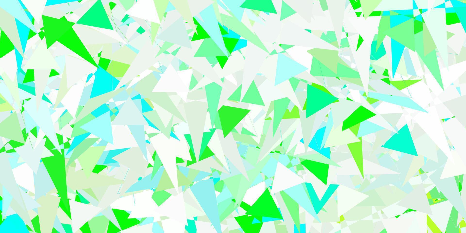 Light Green backdrop with triangles, lines. vector