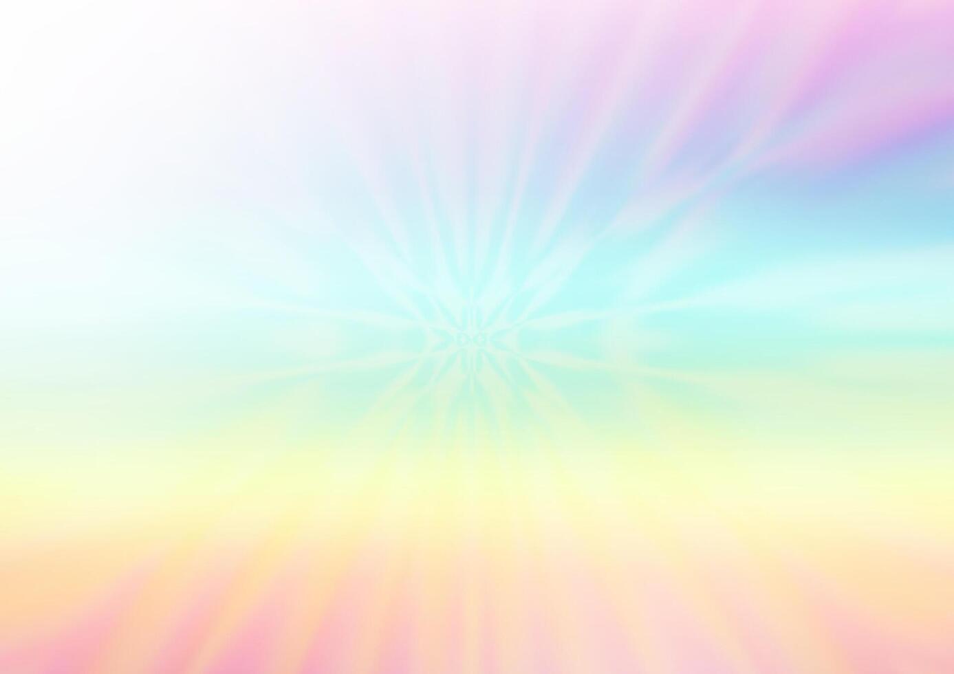 Light Multicolor, Rainbow blurred and colored template. vector