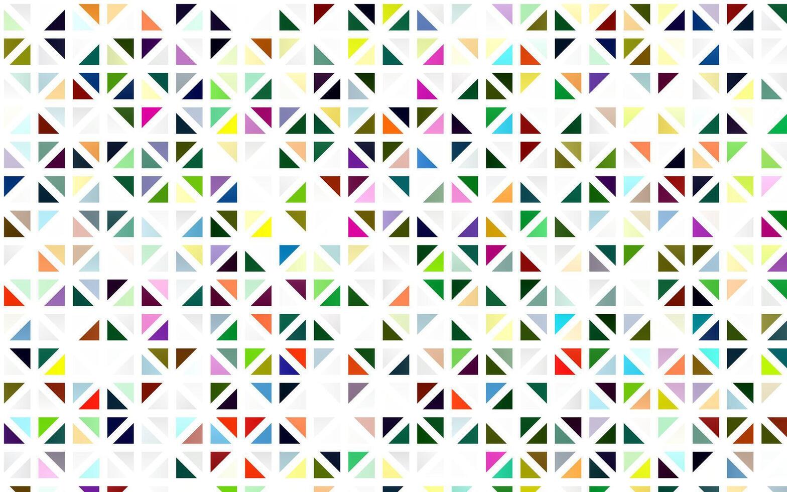 Light Multicolor, Rainbow seamless pattern in polygonal style. vector