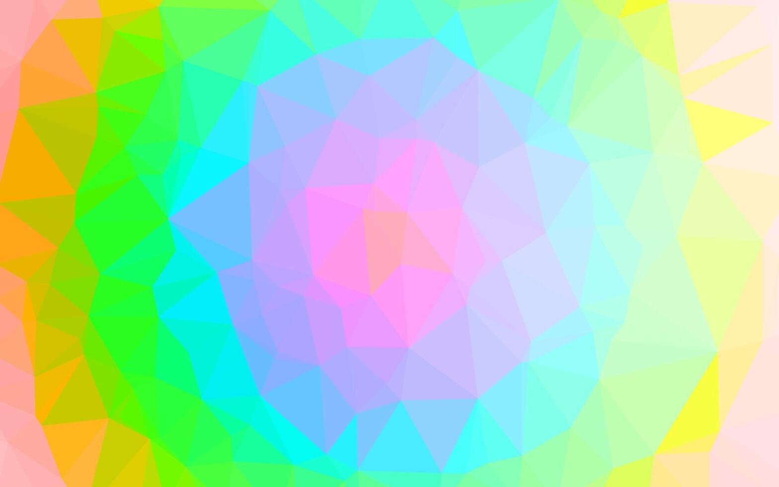 Light Multicolor, Rainbow polygon abstract layout. vector