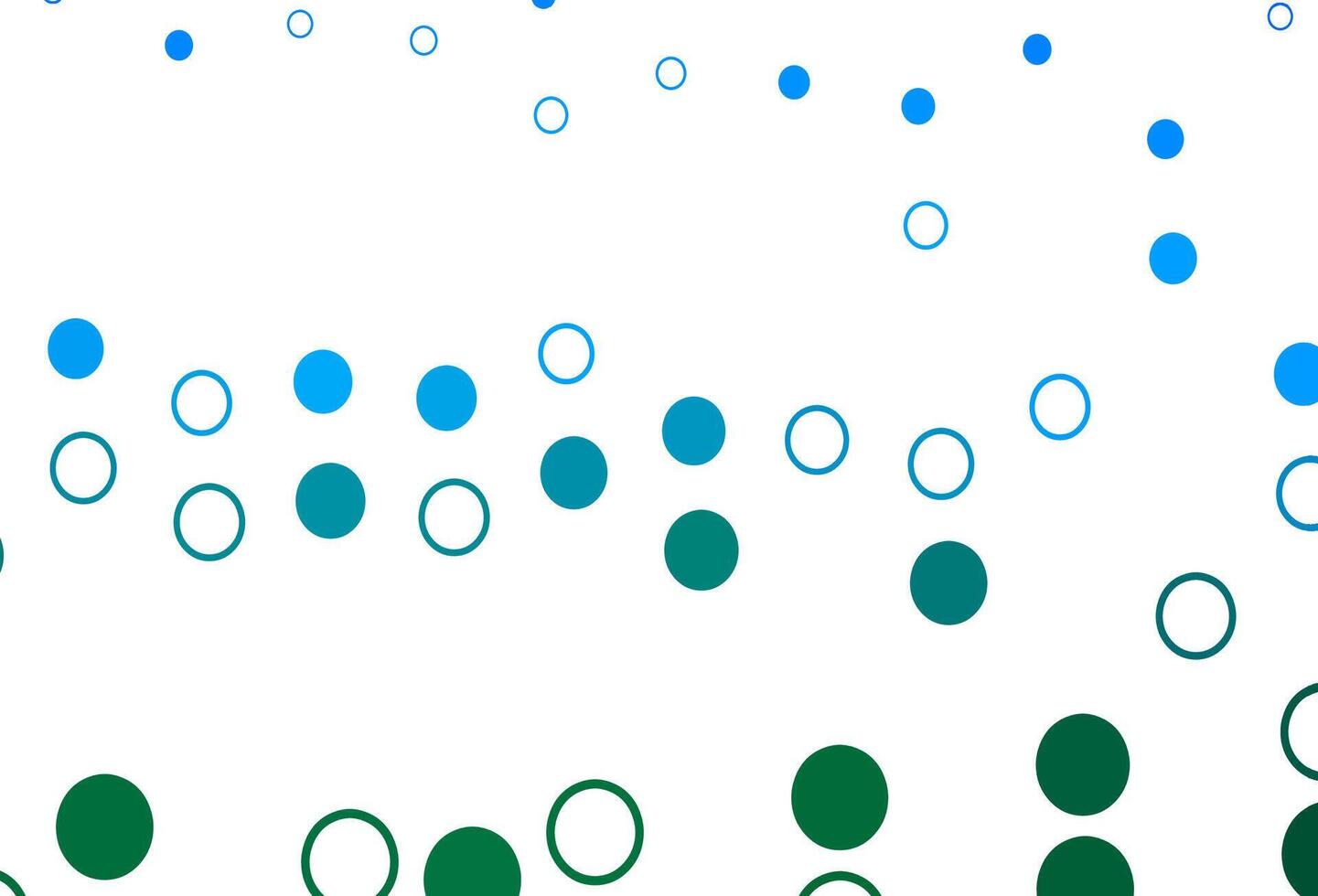 Light Blue, Green backdrop with dots. vector