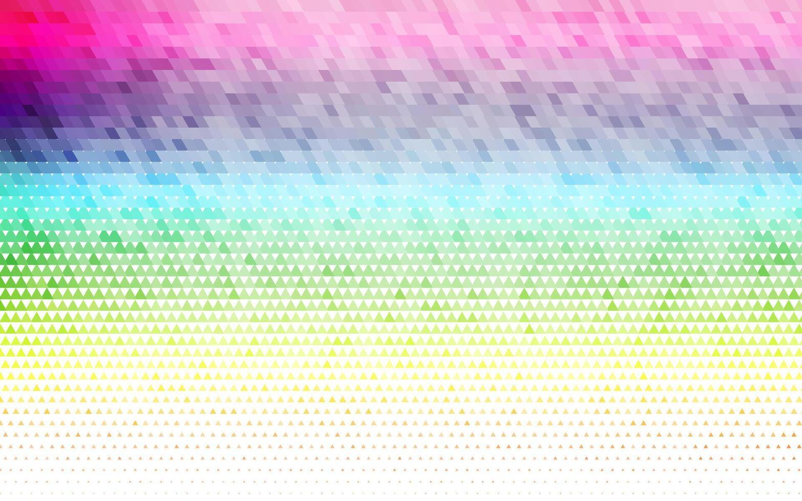 Light Multicolor, Rainbow seamless background with triangles. vector