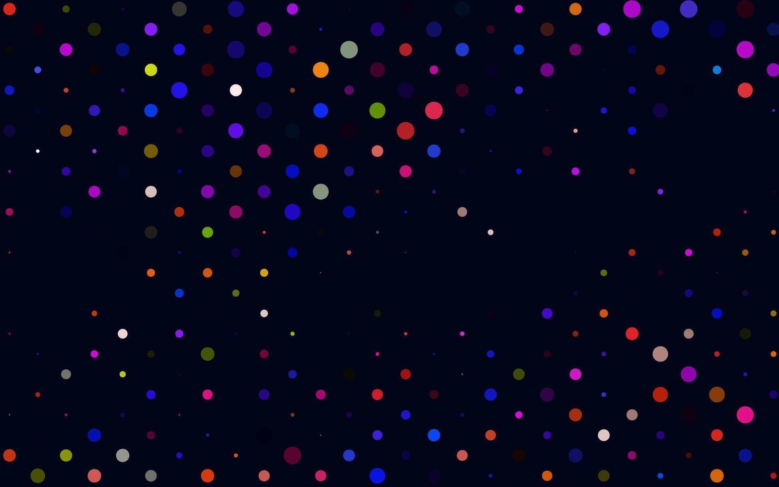 Light Multicolor, Rainbow background with bubbles. vector