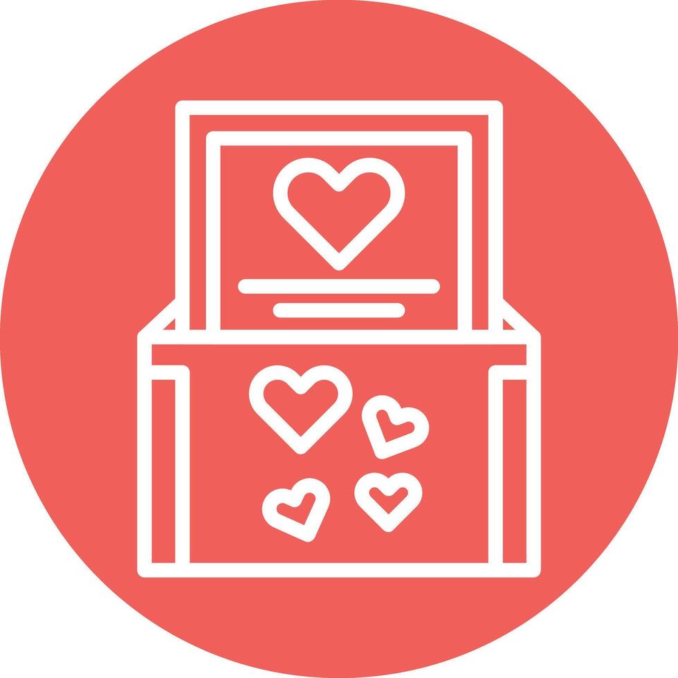 Wedding Invitation Line Circle Filled Icon vector