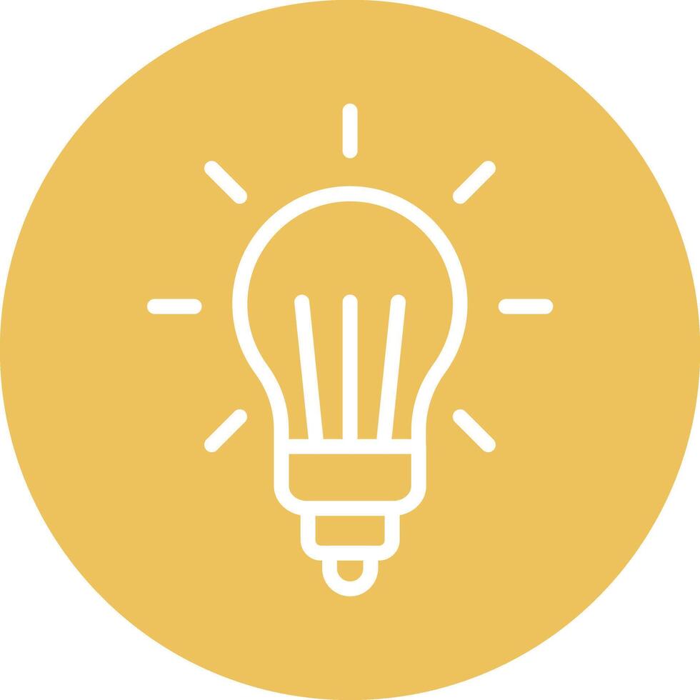 LED Lights Line Circle Filled Icon vector