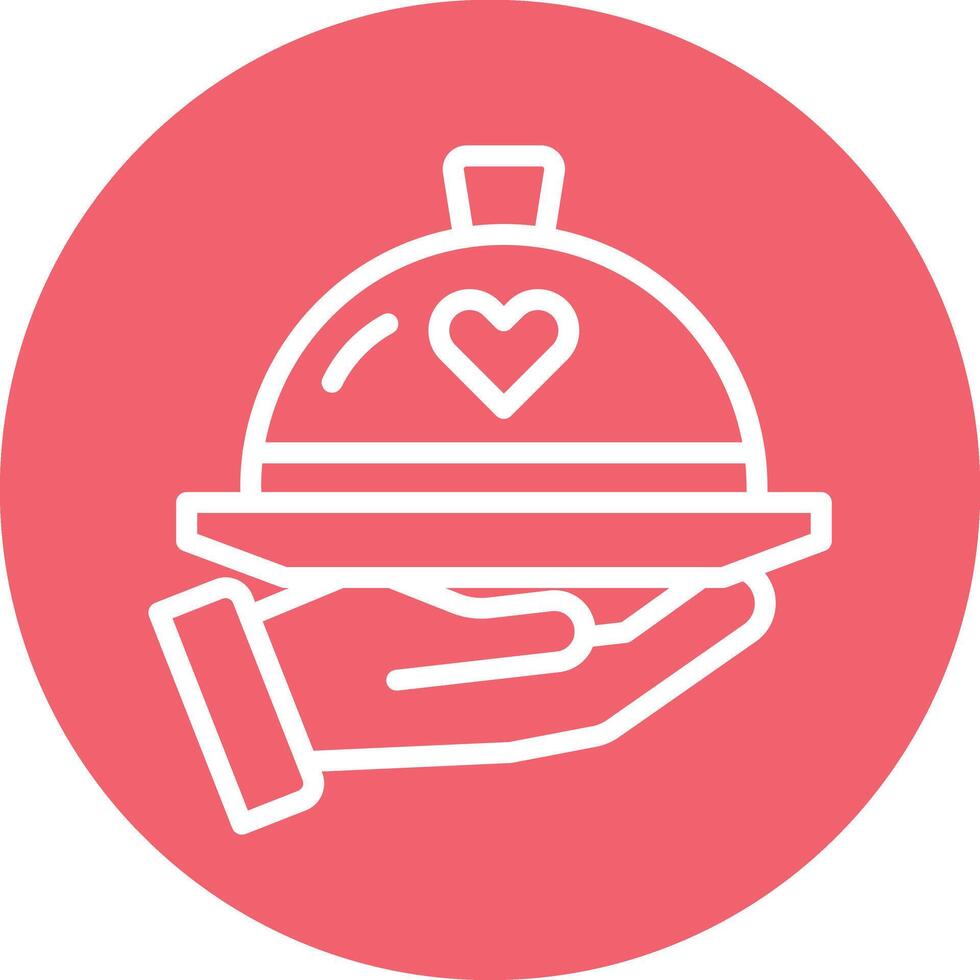Tray Line Circle Filled Icon vector