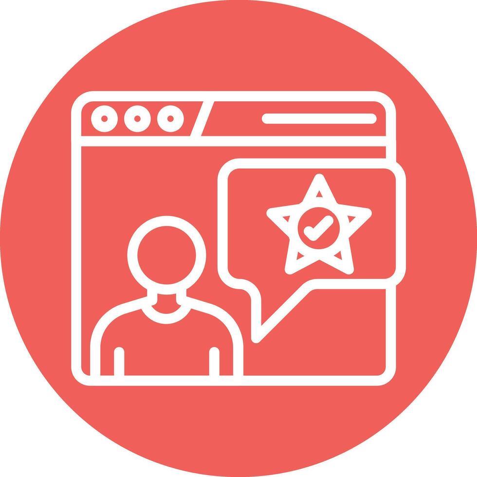 Satisfied Customers Line Circle Background Icon vector