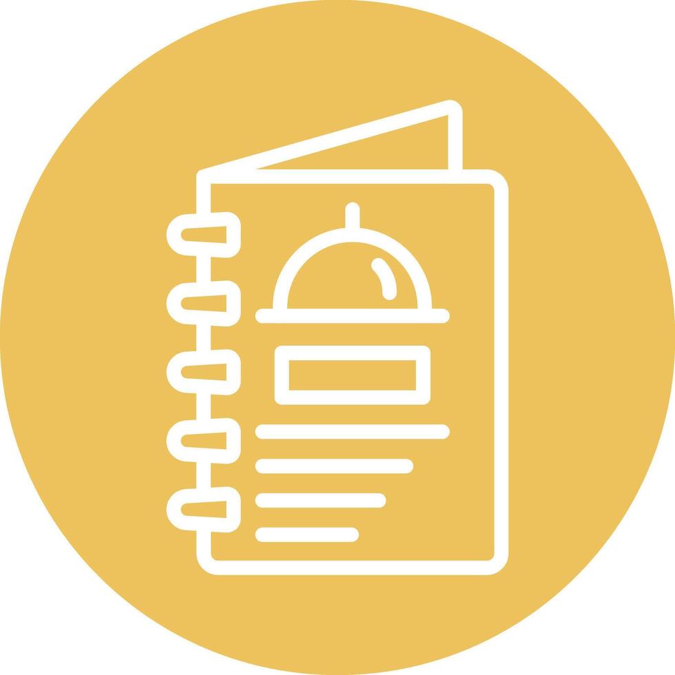 Menu Line Circle Filled Icon vector