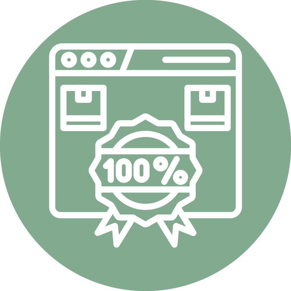 Authentic Line Circle Background Icon vector