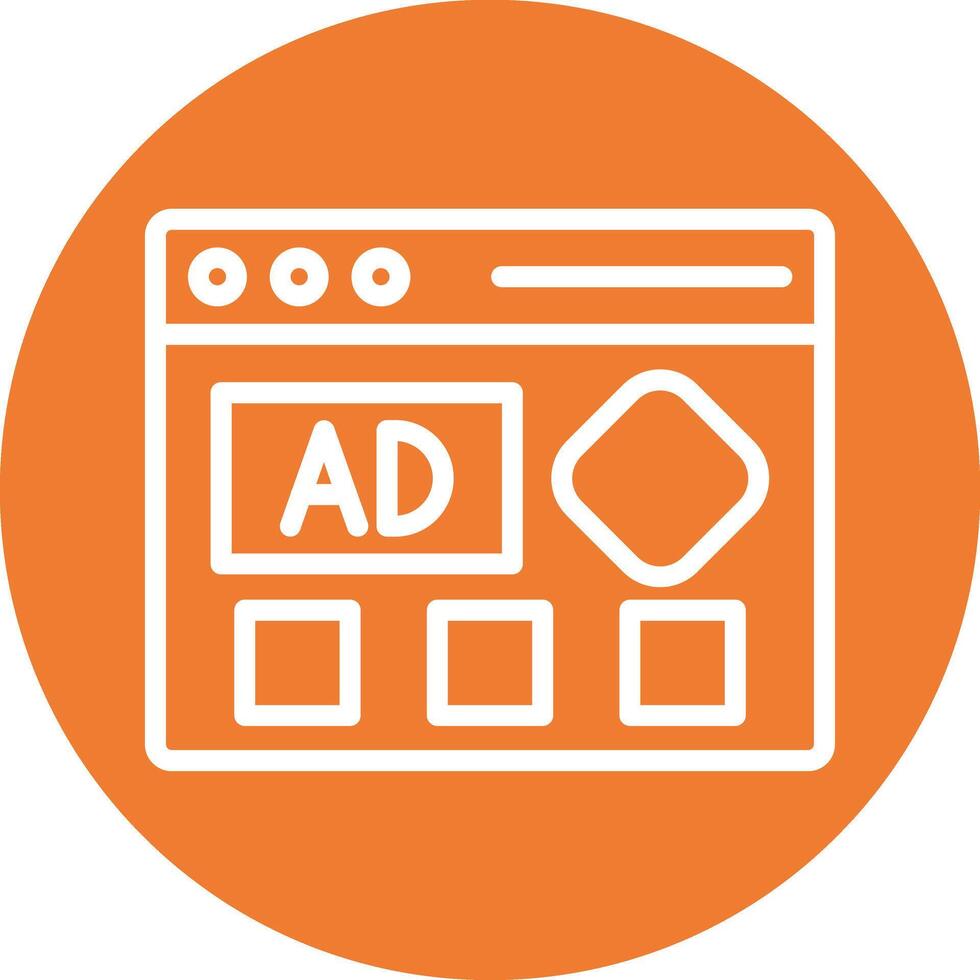Banners Line Circle Filled Icon vector