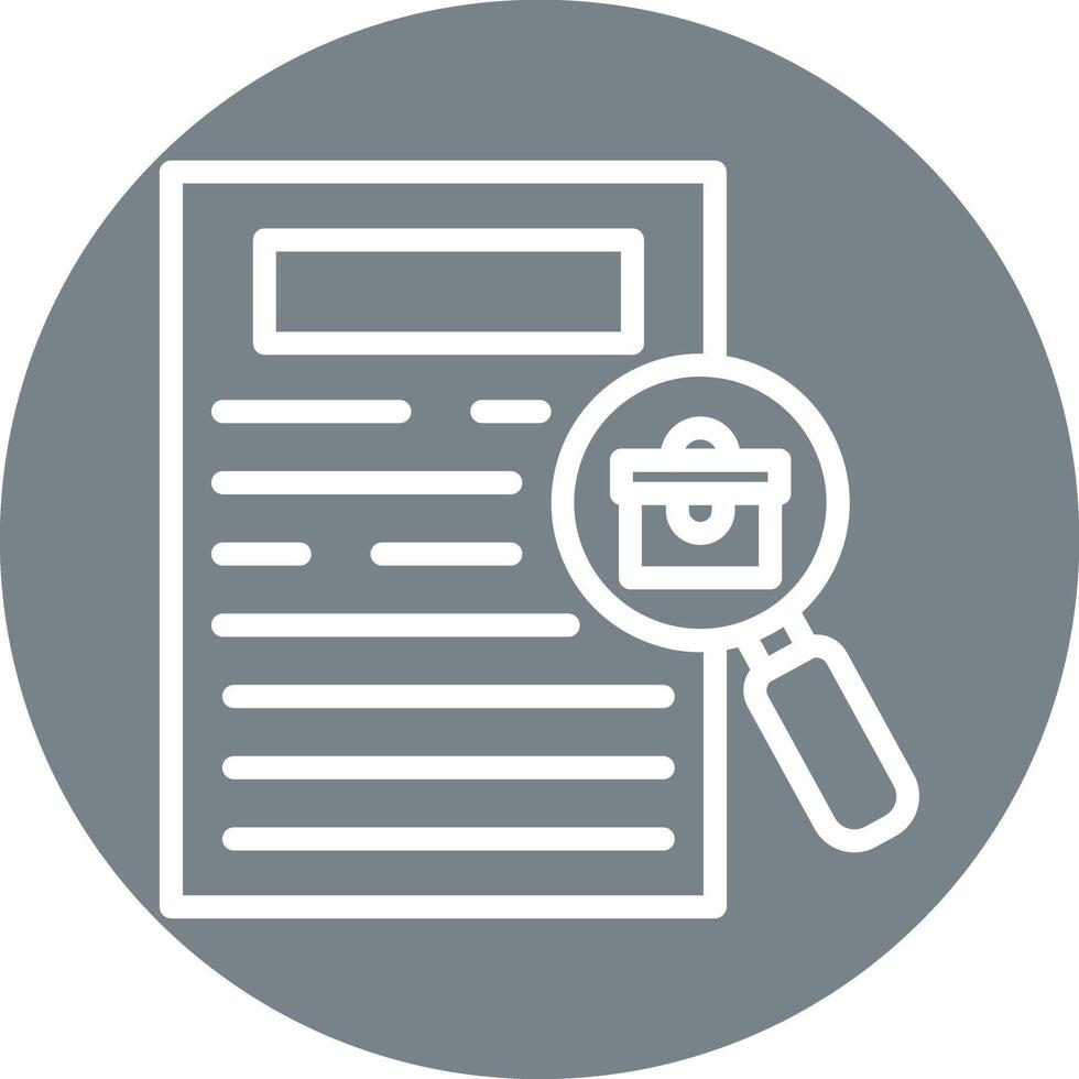 Job Opportunities Line Circle Background Icon vector