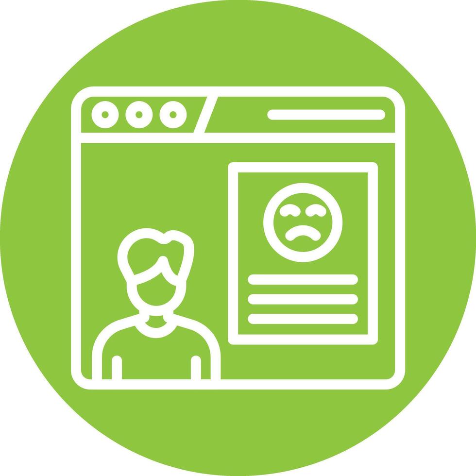 Complaint Line Circle Background Icon vector