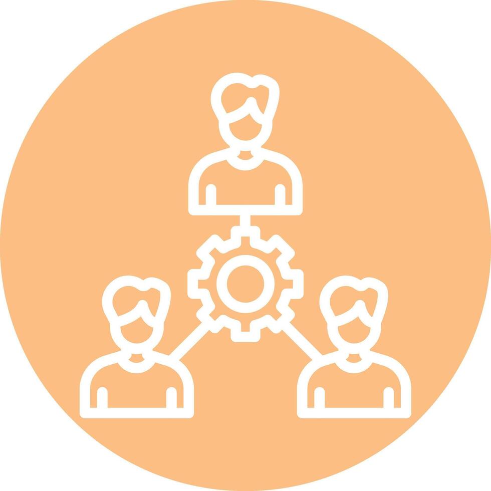 Onboarding Line Circle Background Icon vector