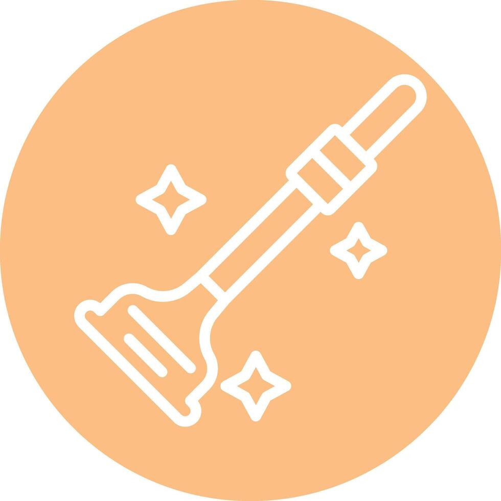 Plunger Line Circle Filled Icon vector