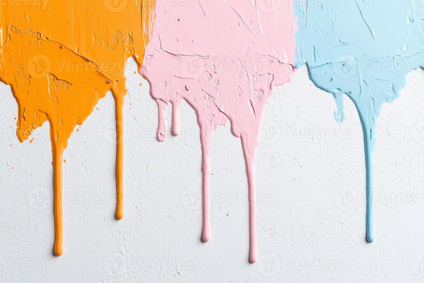 Vibrant abstract paint strokes photo