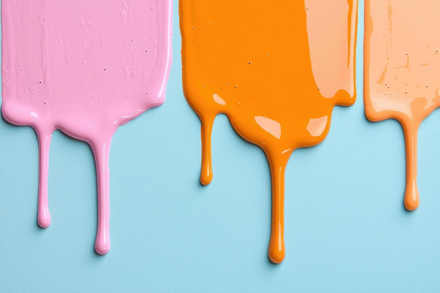 Colorful dripping paint textures photo