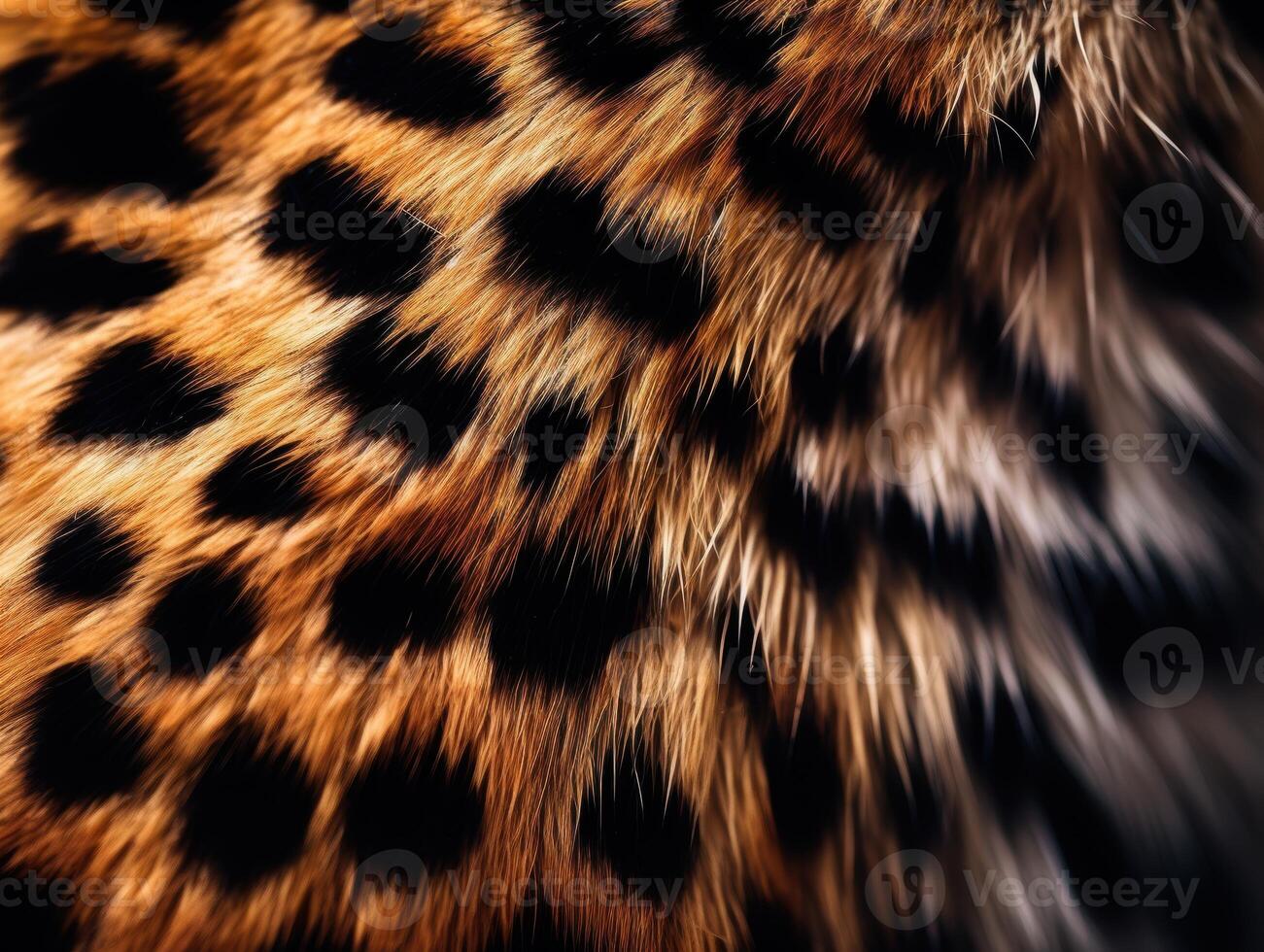 close up of a vibrant leopard fur pattern photo