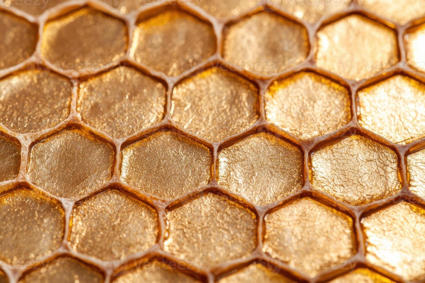Close up of a honeycomb texture photo