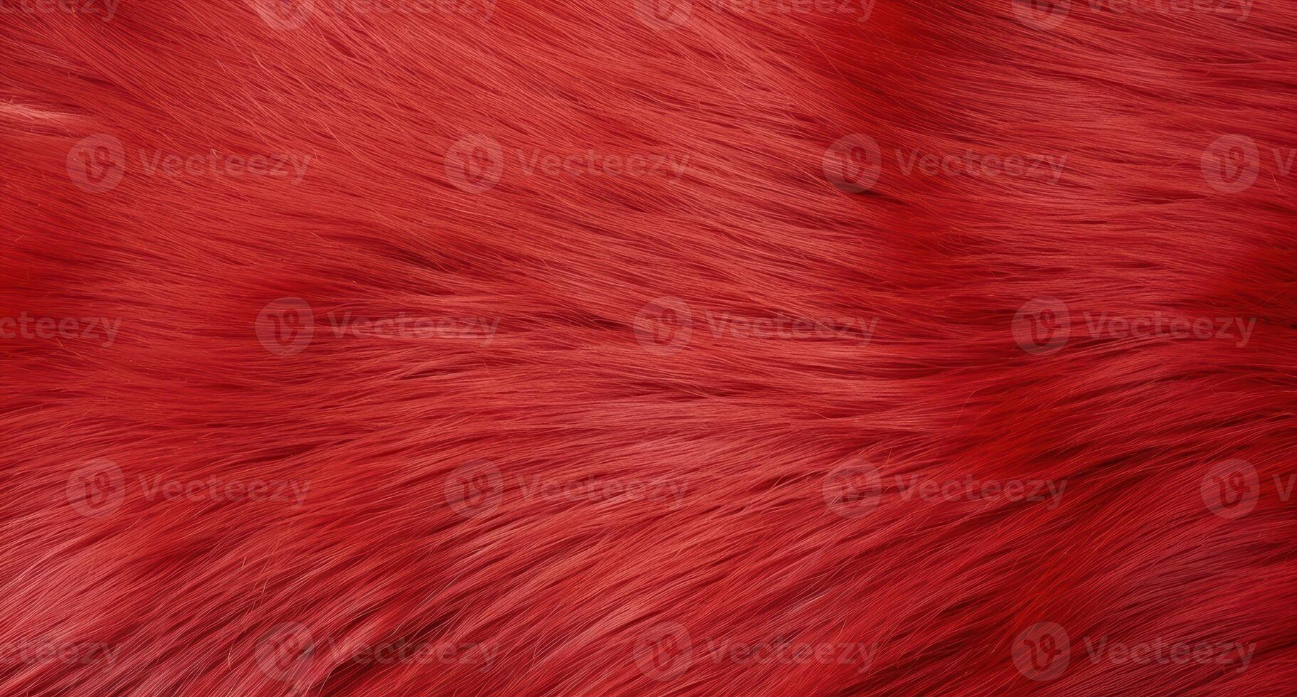 Vibrant red fur texture photo