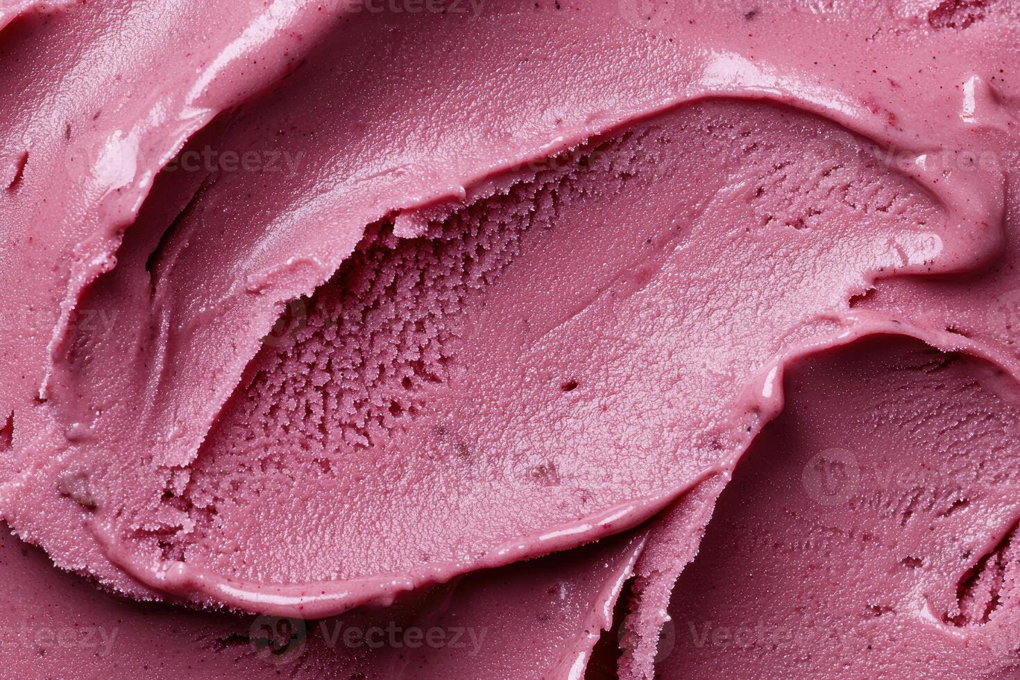 close up of pink ice cream texture photo