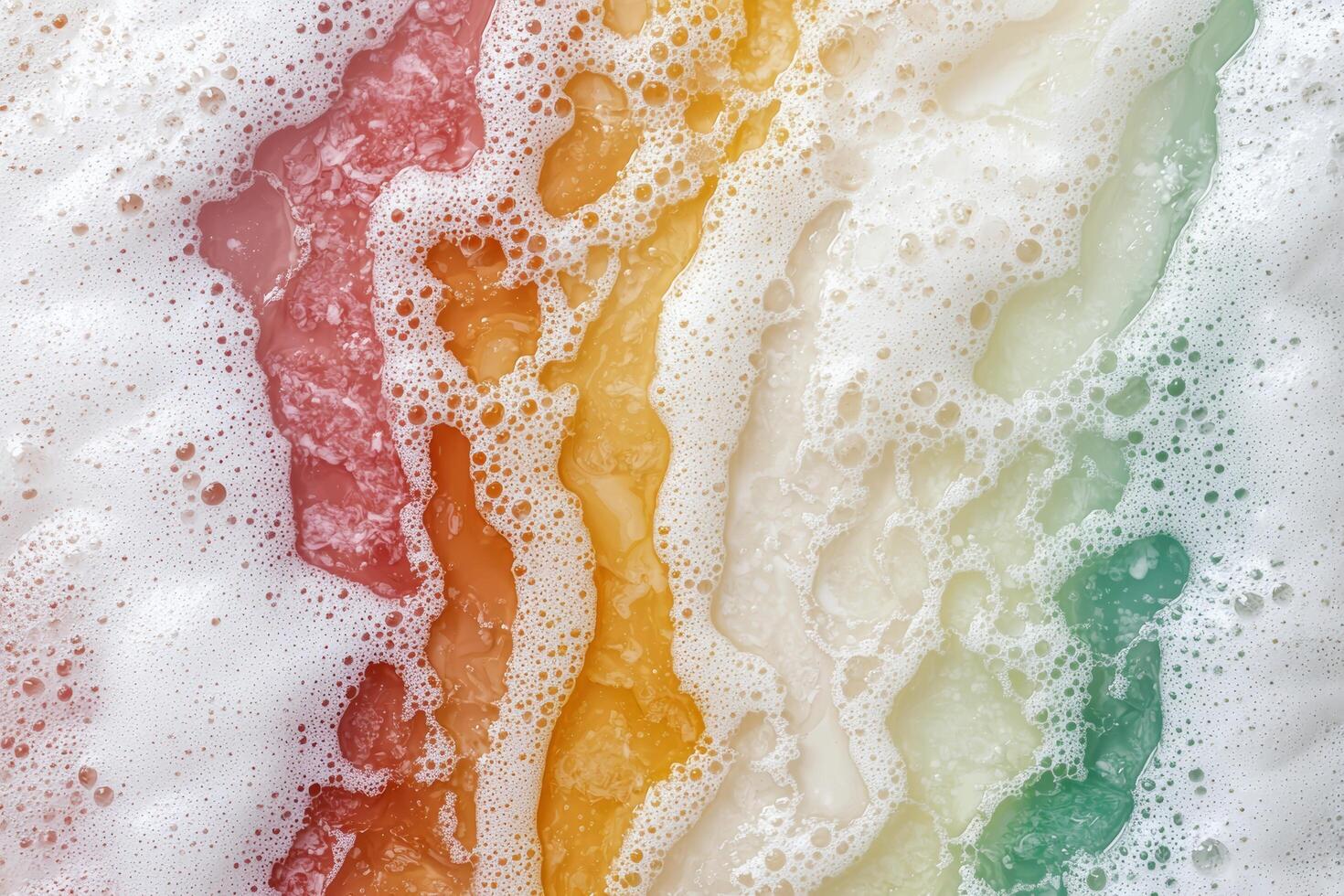 Colorful abstract background with bubbles and foam photo