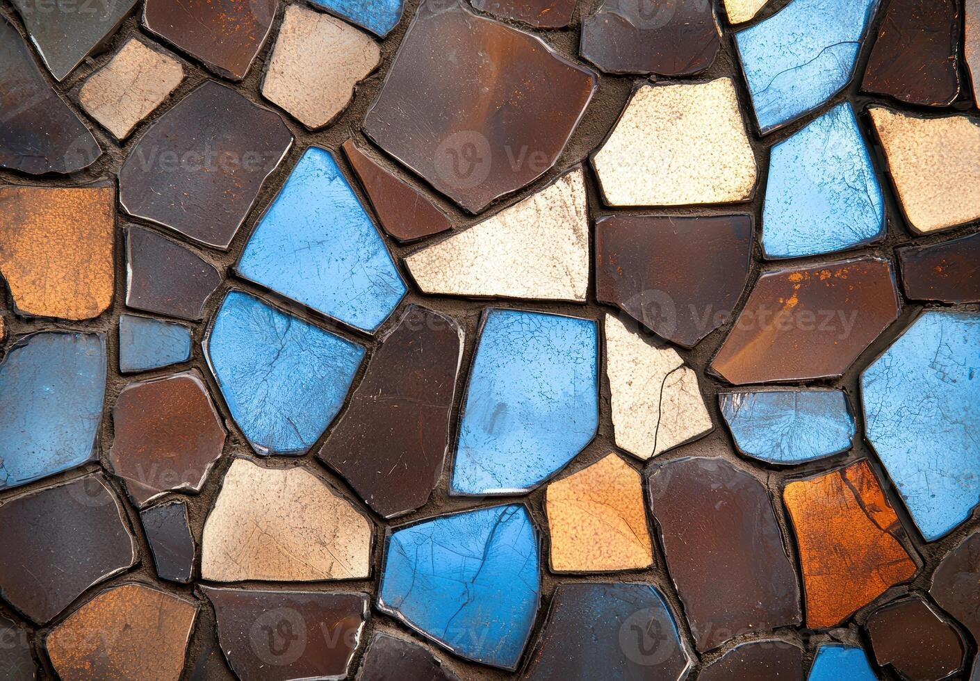 Colorful mosaic tile pattern background photo