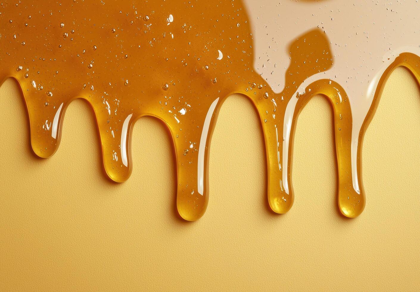 Dripping honey or golden syrup photo