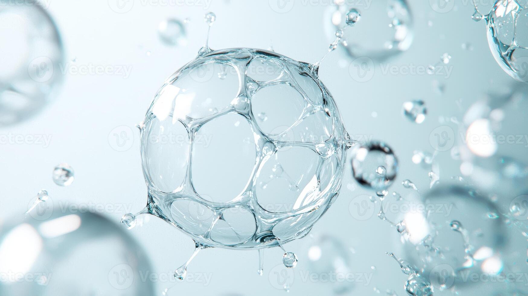 Artistic water droplet abstract photo