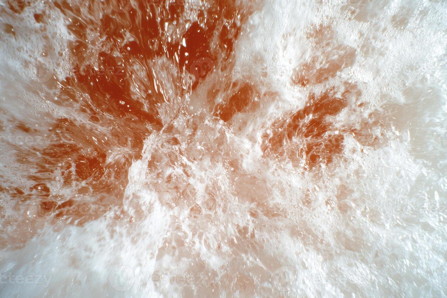 Splashing water with vibrant colors photo