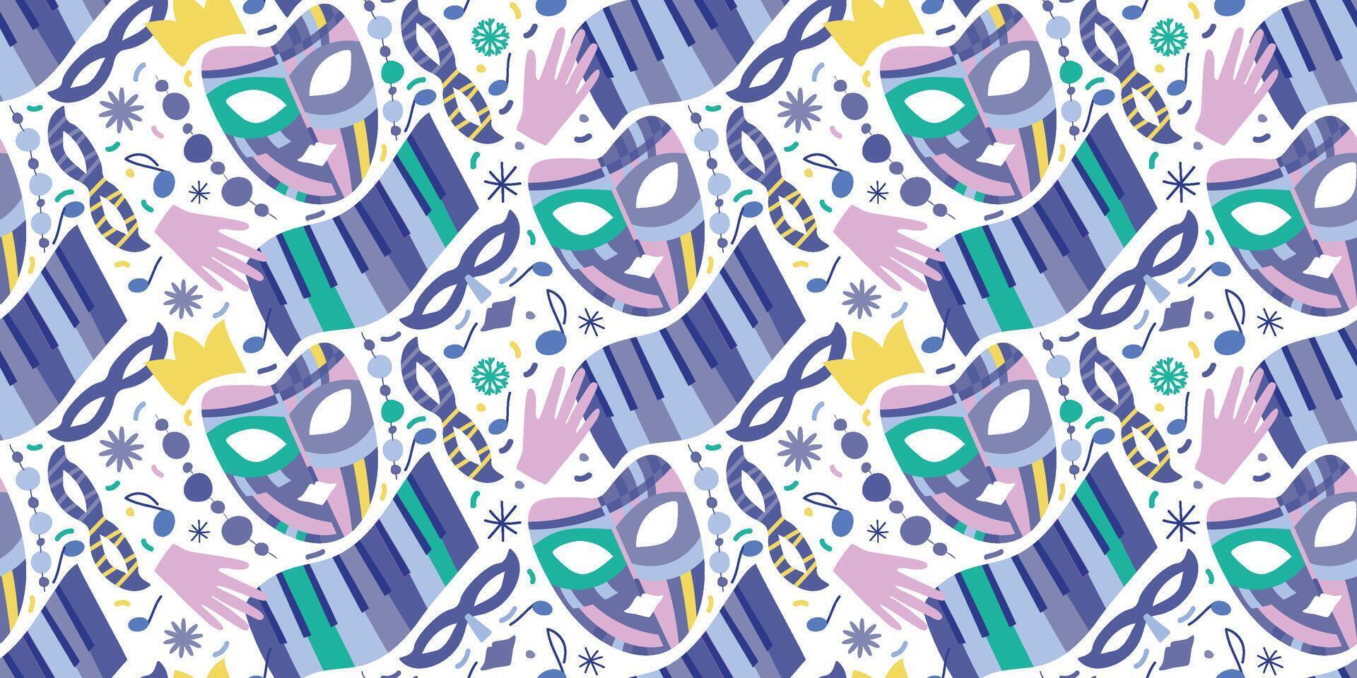 An artistic pattern for New Year Party . vector