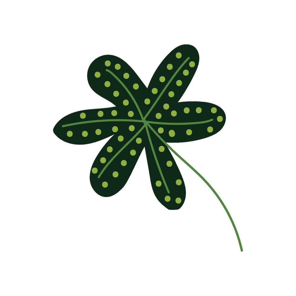 Exotic Tropical Plant Leaf, Botanical Design Element Illustration vector