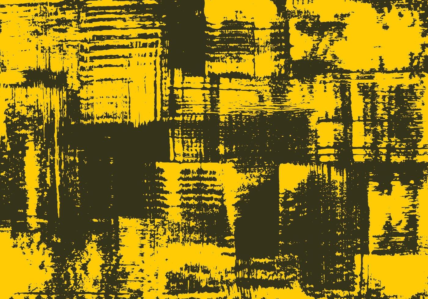 Abstract yellow grunge painting background. Weathered paint texture backdrop. Suitable for poster or banner. vector