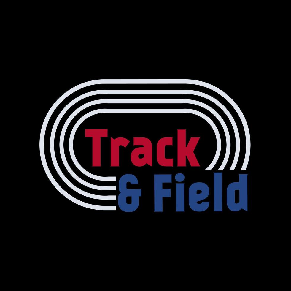 Track and Field Vintage Design Perfect for your Apparel, Sticker, Print, etc vector
