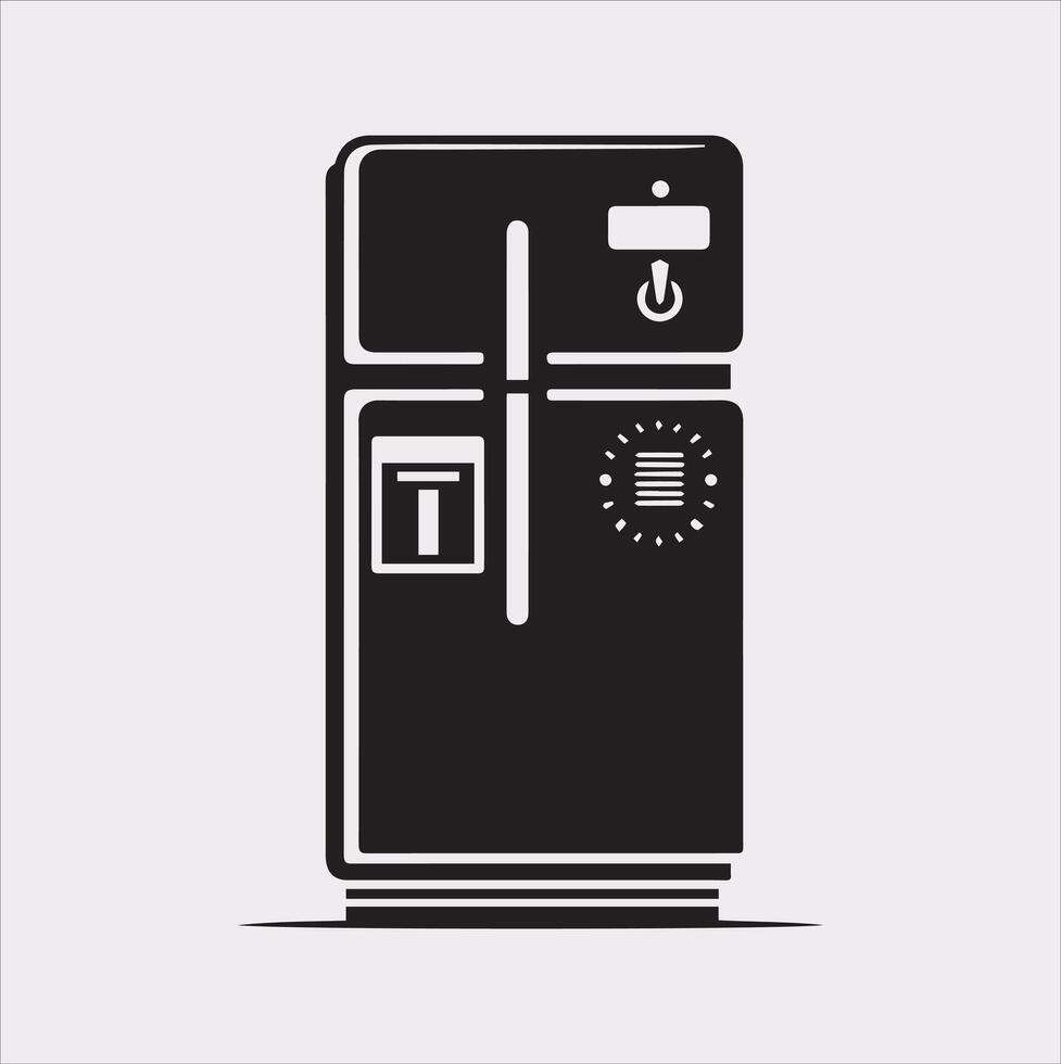 Fresh and Clean Freezer Refrigerator Art for Versatile Use vector