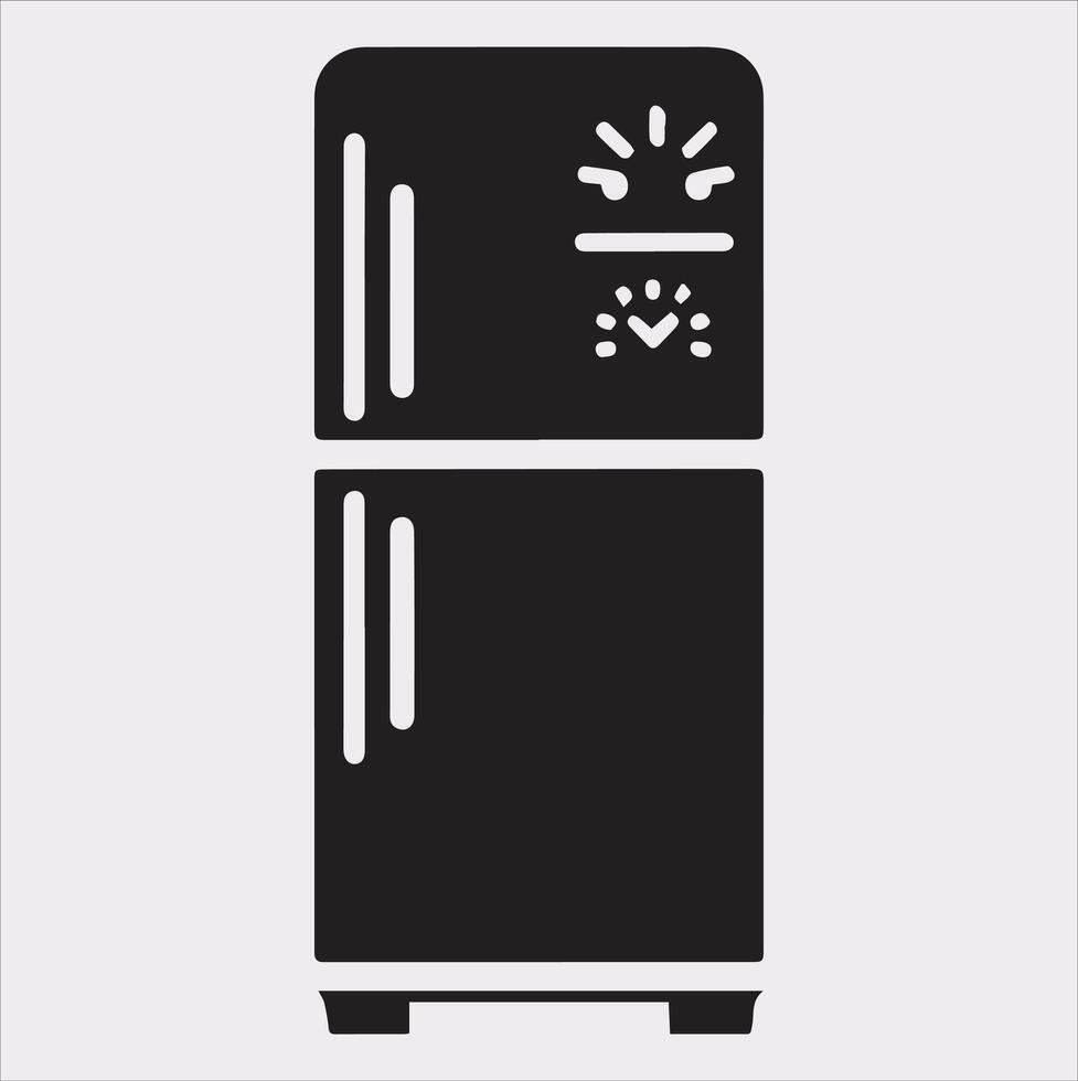 Charming Freezer Refrigerator Art Simplify Your Design vector
