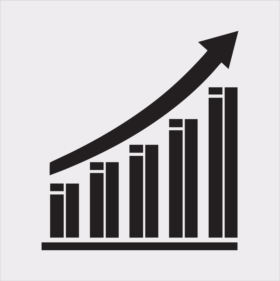 Elegant Bar Chart Illustration for Marketing Insights vector