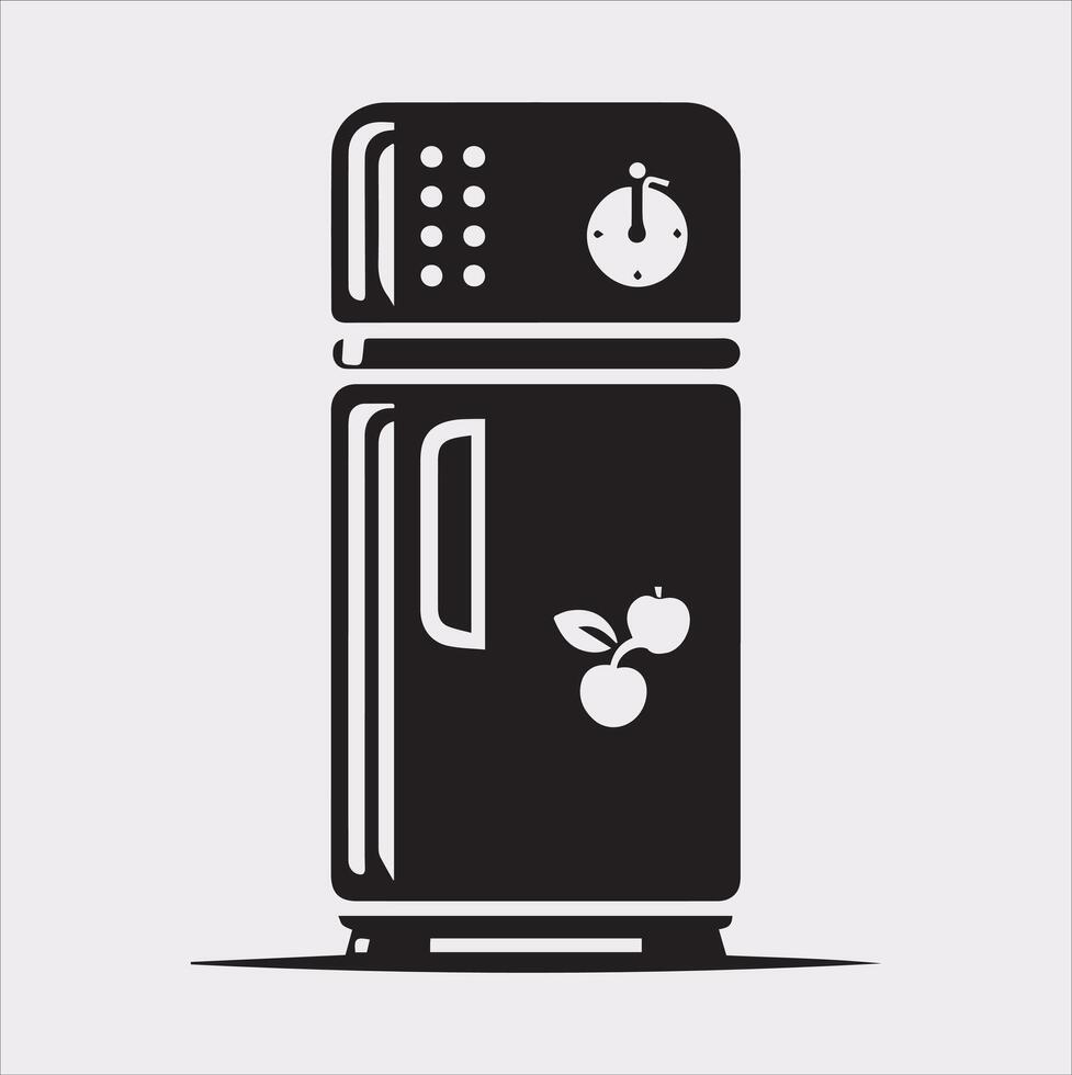 Innovative Freezer Refrigerator Illustration Elevate Your Projects vector
