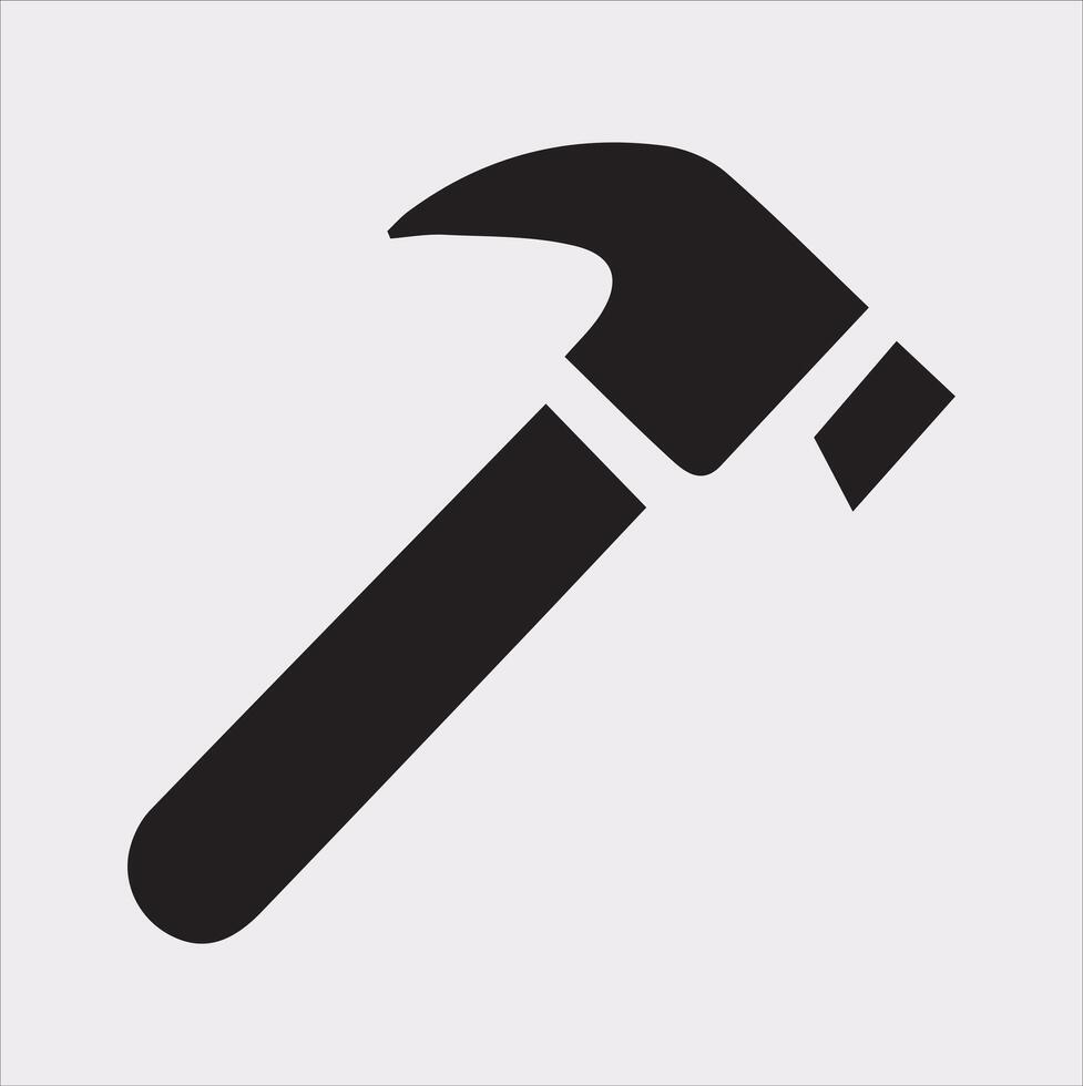 High-Impact Hammer Illustration for Your Art Projects vector