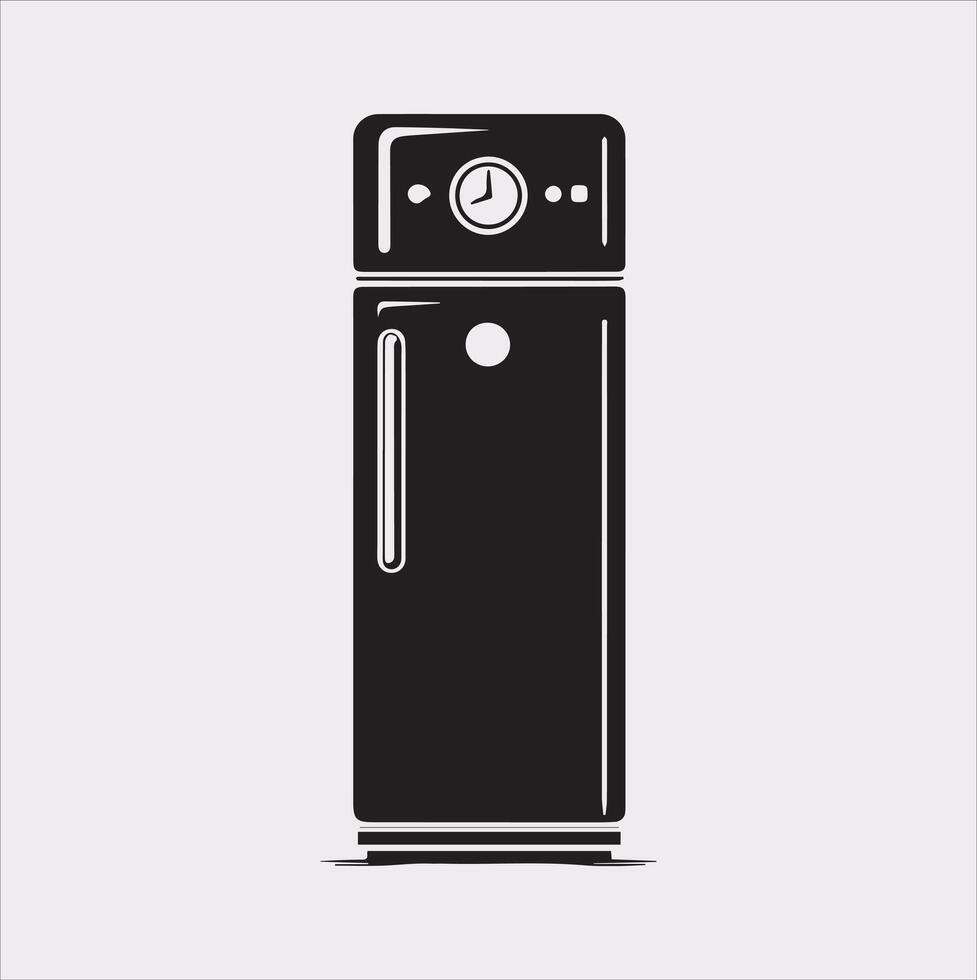 Fresh Freezer Refrigerator Illustration for Bright Concepts vector