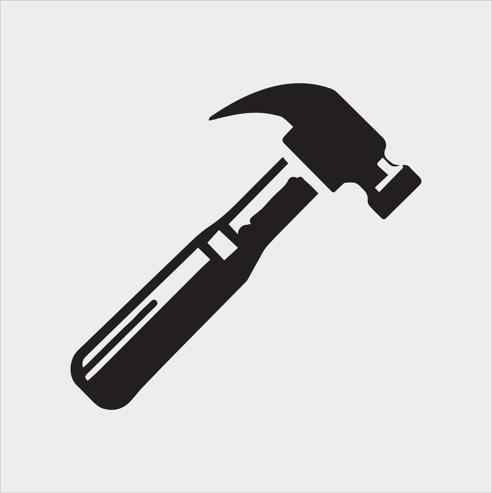 Professional Hammer Silhouette Art for Your Projects vector