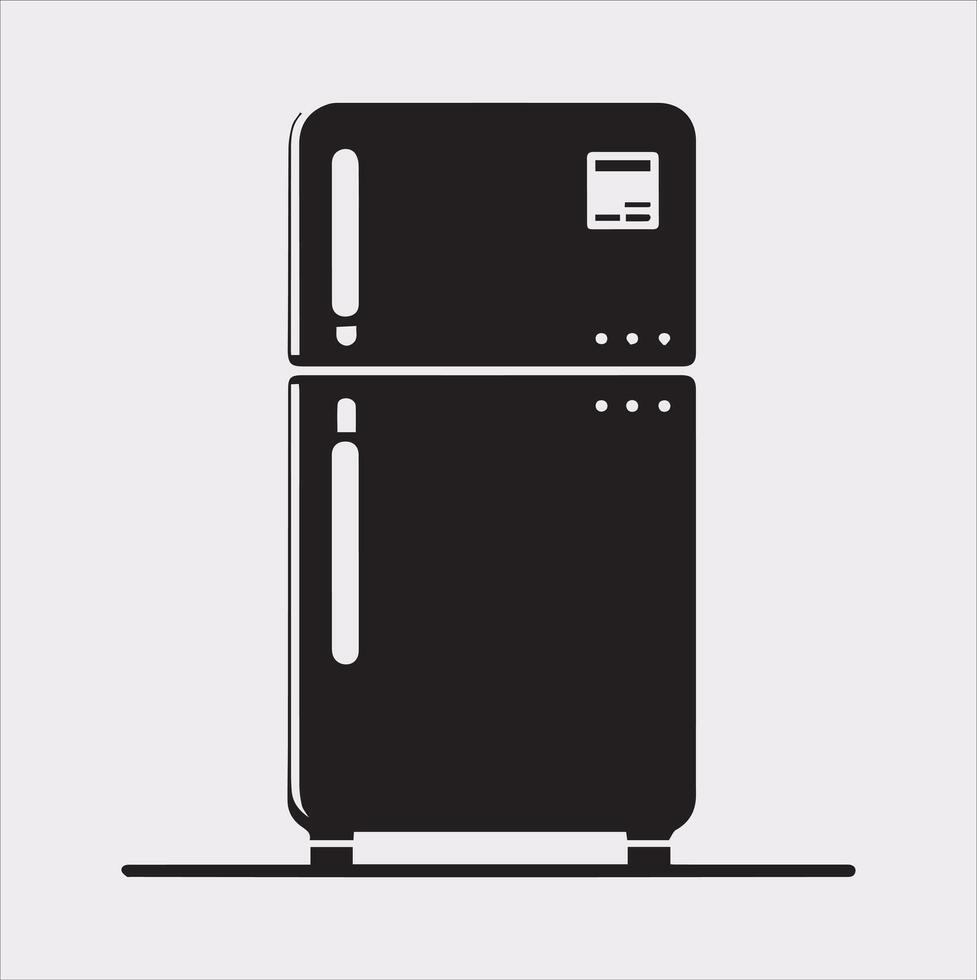 Quality Freezer Refrigerator Design Stand Out in Your Work vector