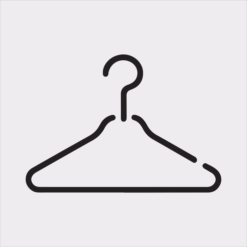 Hanger Illustration on White A Must-Have for Designers vector
