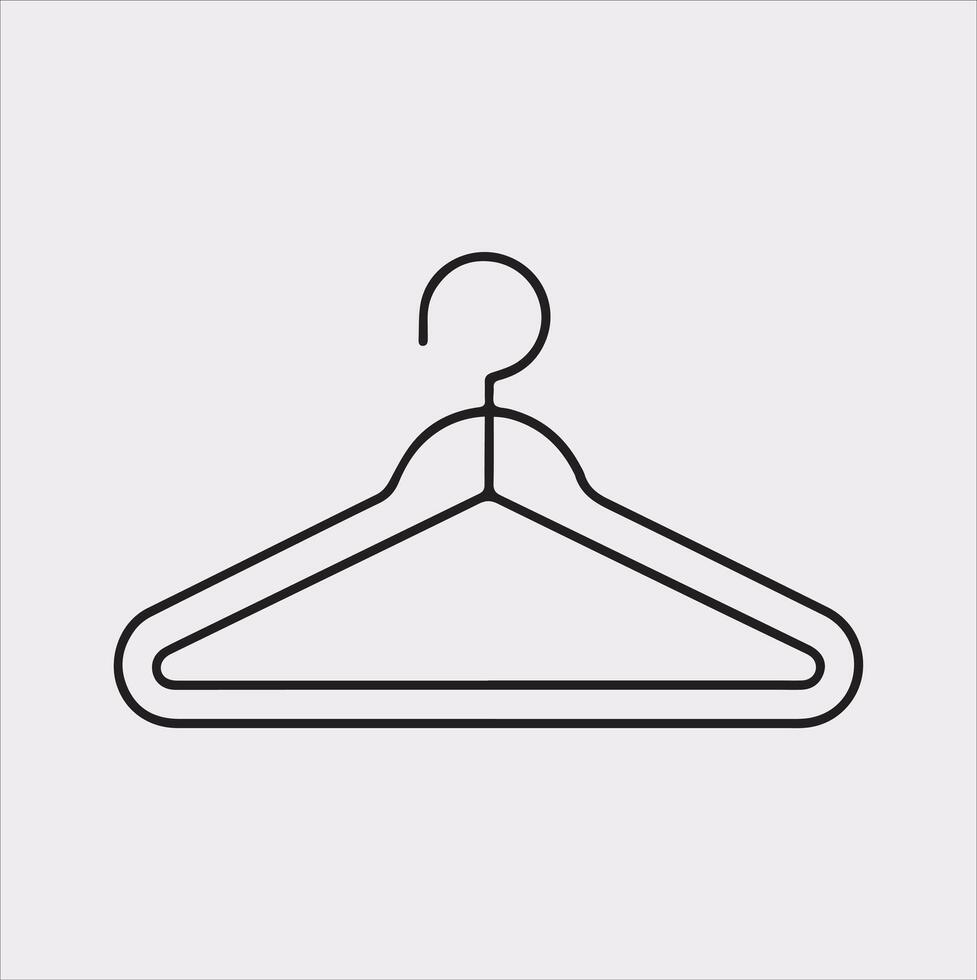 Sophisticated Hanger Illustration on a White Canvas vector