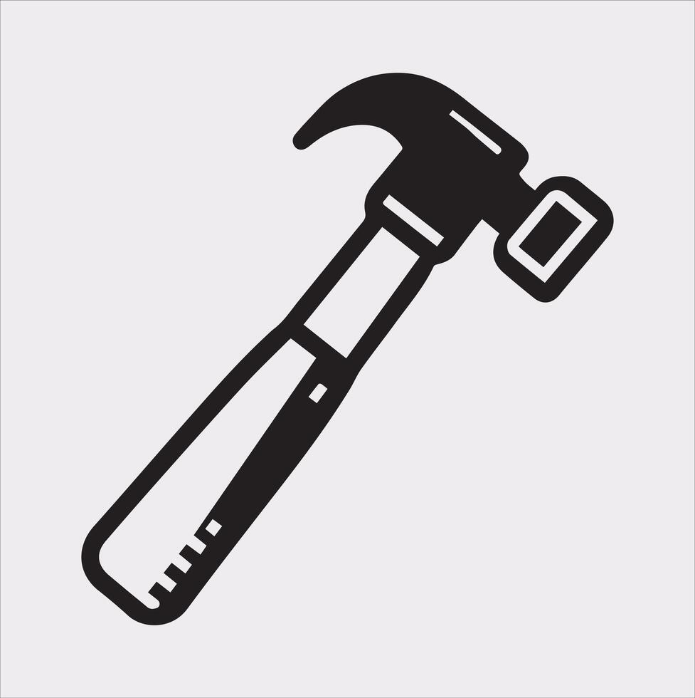 Unique Hammer Illustration for DIY and Craft Projects vector